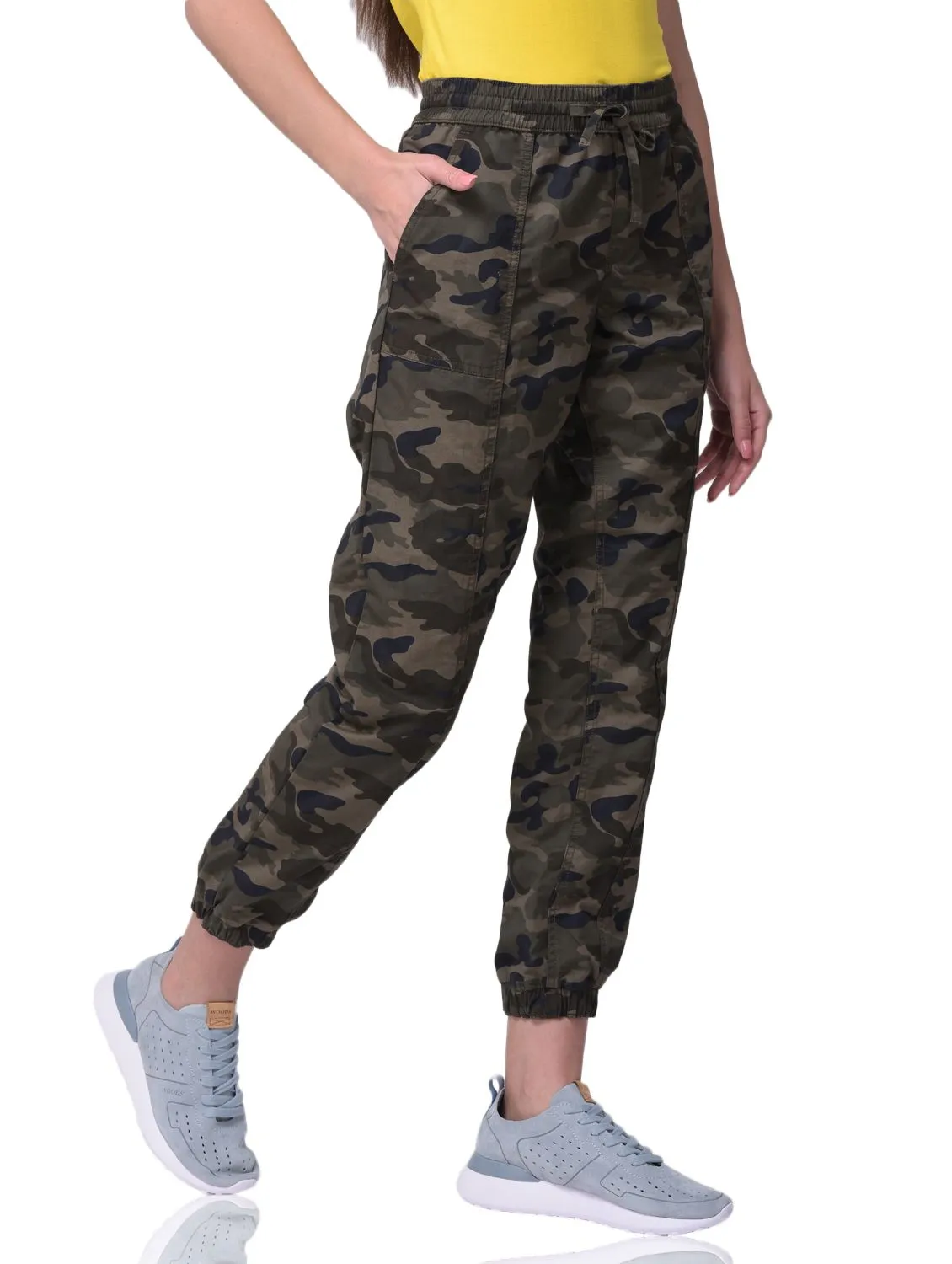 Camouflage green jogger pants - Thumbnail 6