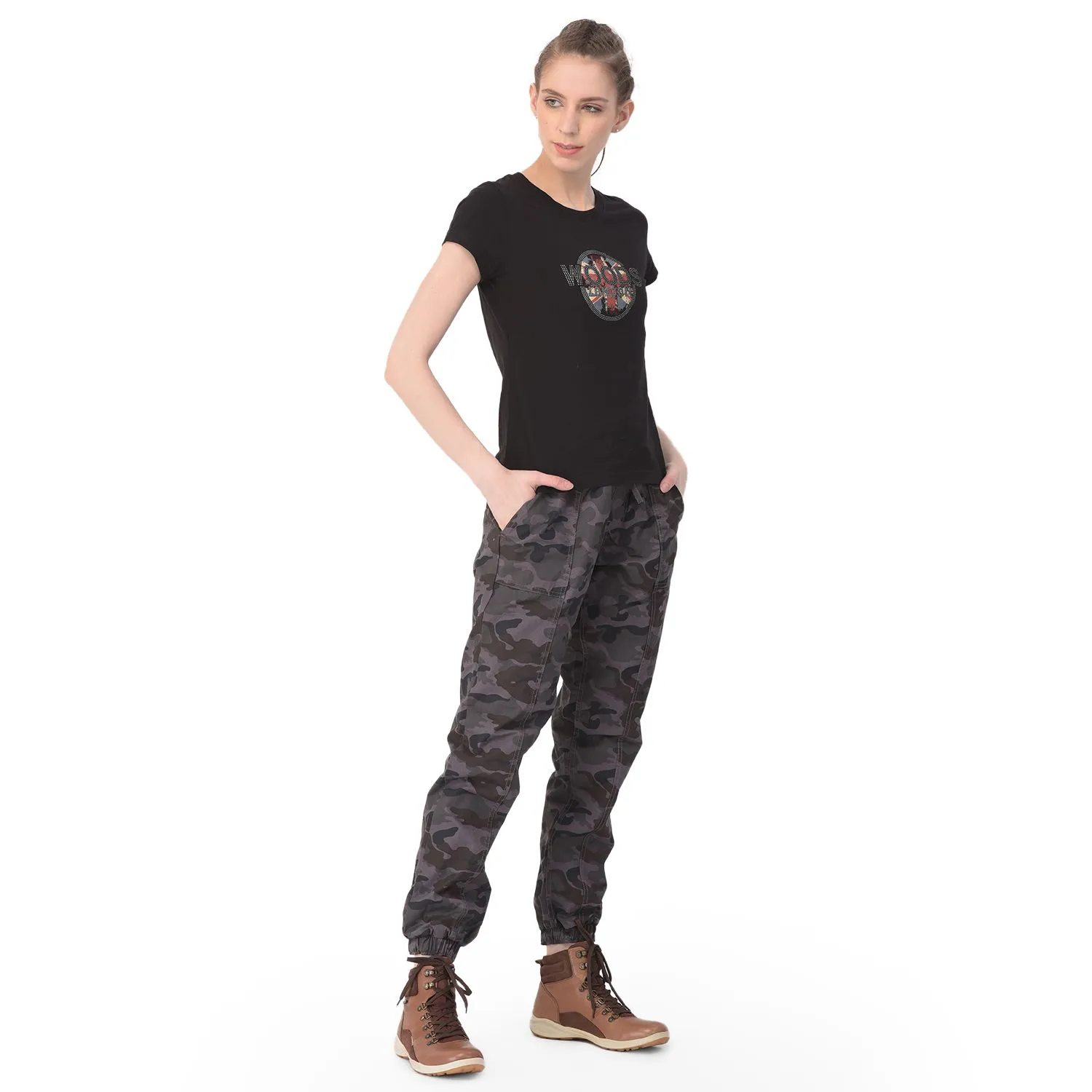Camouflage grey jogger pants - Image 1