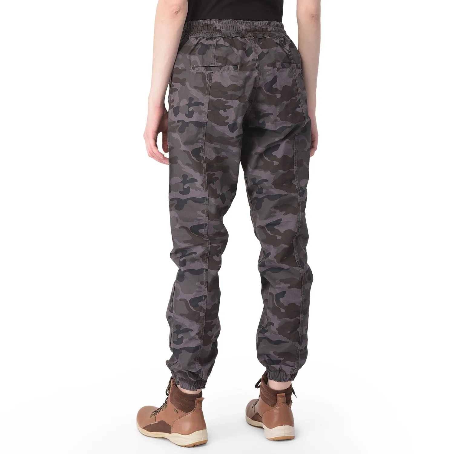 Camouflage grey jogger pants - Thumbnail 4