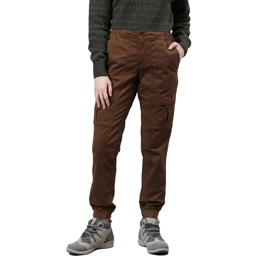 Brown track pants for women - Image 1